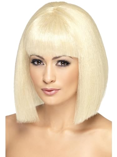 Smiffys Kokette Perücke, Blond, Kurz mit Pony Smiffys Kokette Perücke, Blond, Kurz mit Pony von Smiffys