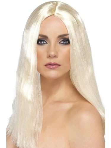 Smiffys Star-Stil Perücke, Blond, 44cm / 17in lang, glatt Smiffys Star-Stil Perücke, Blond, 44cm / 17in lang, glatt von Smiffys