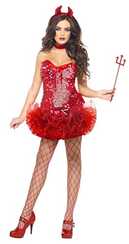 Smiffys, Fever, Damen Teufel Kostüm, Tutu-Kleid, Hörner und Halsband, Größe: 36-38, 38872 Smiffys, Fever, Damen Teufel Kostüm, Tutu-Kleid, Hörner und Halsband, Größe: 36-38, 38872 von Smiffys