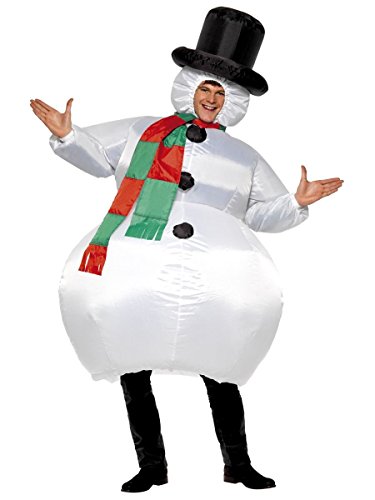 Inflatable Snowman Costume von Smiffys