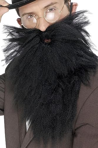 Smiffys Herren Kostüm Zubehör Bart und Schnurrbart Karneval Fasching schwarz von Smiffys