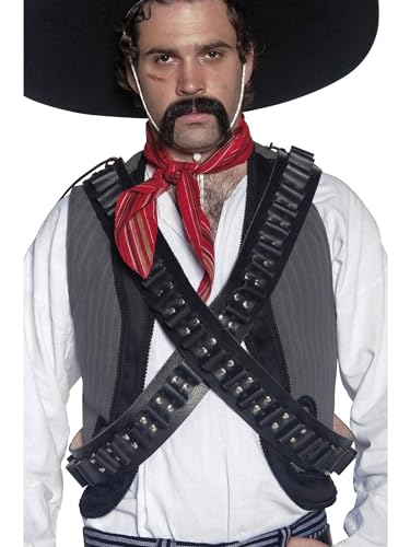 Smiffys Authentische Western Kollektion, Leder-Patronengurt, Schwarz Smiffys Authentische Western Kollektion, Leder-Patronengurt, Schwarz von Smiffys
