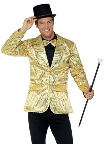 Sequin Jacket, Mens (L) von Smiffys