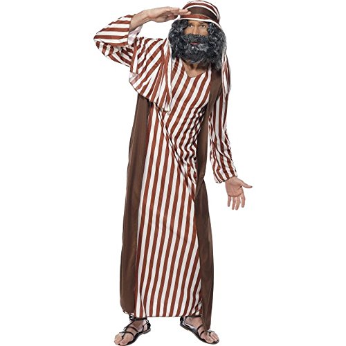 Smiffys, Herren Schäfer Kostüm, Robe und Kopfbedeckung, Größe: M, 31284 von Smiffys