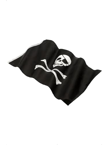 Smiffys Piratenflagge 152x91cm / 5inx3in, Schwarz, mit großem Totenkopfaufdruck Smiffys Piratenflagge 152x91cm / 5inx3in, Schwarz, mit großem Totenkopfaufdruck von Smiffys