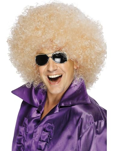 Smiffys Afro Perücke, Super-groß, Blond von Smiffys