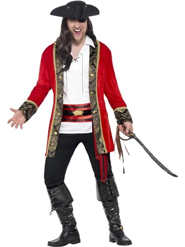 Curves Pirate Captain Costume (XL) von Smiffys