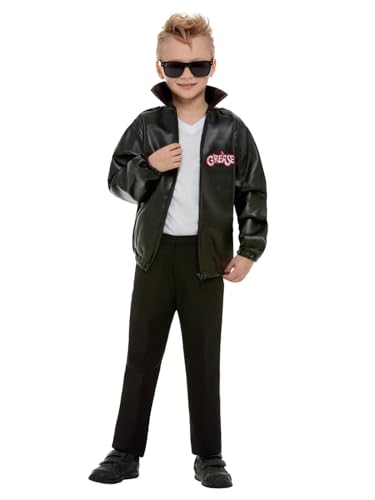 Smiffys Jacke Grease T-Birds, Schwarz, mit Logo Smiffys Jacke Grease T-Birds, Schwarz, mit Logo von Smiffys