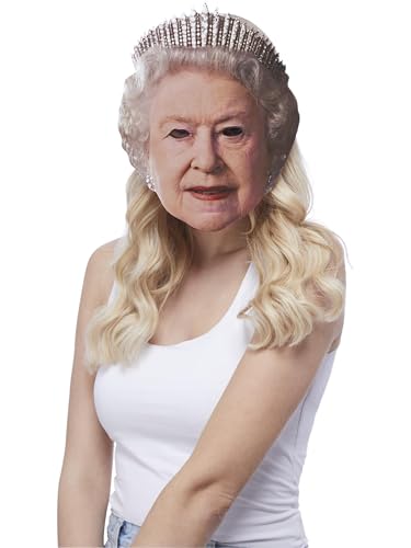 The Queen Printed Card Mask von Smiffys