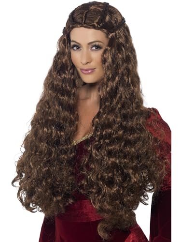 Smiffys Mittelalterliche Prinzessin Perücke, Braun, Zusatslange, mit Flechten Smiffys Mittelalterliche Prinzessin Perücke, Braun, Zusatslange, mit Flechten von Smiffys