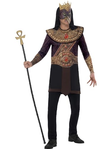 Smiffys Horus, der Himmelsgott Kostüm, Braun, mit Tunika mit Sublimationsdruck, Kragen und Maske Smiffys Horus, der Himmelsgott Kostüm, Braun, mit Tunika mit Sublimationsdruck, Kragen und Maske von Smiffys