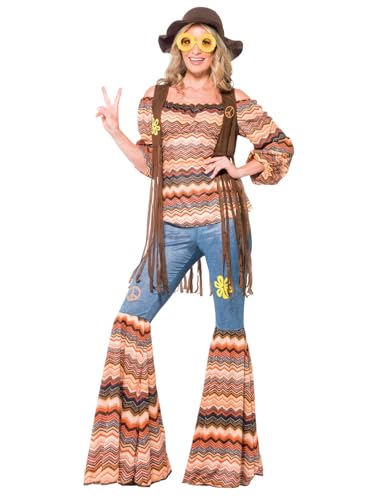 Smiffys Harmony Hippie Kostüm, mit Top, Schlaghose und Weste Smiffys Harmony Hippie Kostüm, mit Top, Schlaghose und Weste von Smiffys
