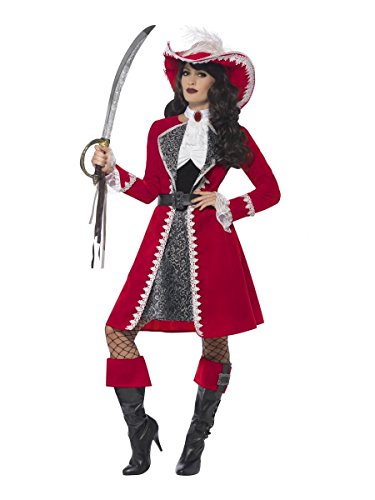Smiffys Damen Kostüm Piratenkapitän Piratin Karneval Fasching Gr.L von Smiffys