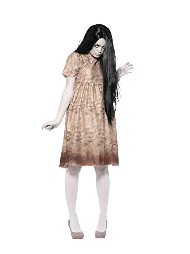 Evil Spirit Costume, Grey, with Decayed Dress & Wig (S) von Smiffys