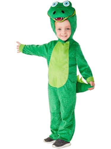Smiffys Krokodilkostüm für Kleinkind, Grün, Mit Kapuzen-Jumpsuit Smiffys Krokodilkostüm für Kleinkind, Grün, Mit Kapuzen-Jumpsuit von Smiffys