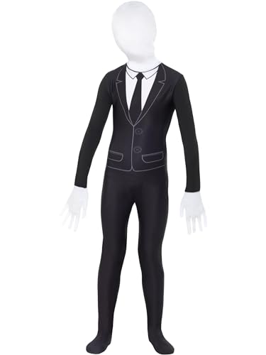 Smiffys Übernatürlicher Junge Kostüm, Schwarz und Weiß, mit Bodysuit von Smiffys