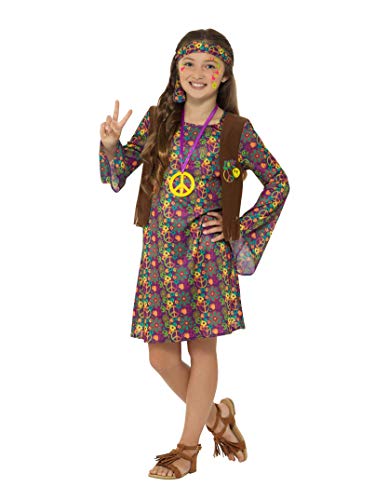 Hippie Girl Costume, with Dress (L) von Smiffys