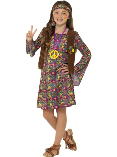 Hippie Girl Costume, with Dress (M) von Smiffys