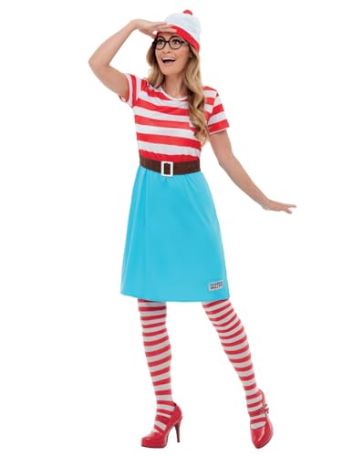 Smiffys Wo ist Walter? Wenda Kostüm, Rot & Weiß, mit Kleid, Hut & Brille Smiffys Wo ist Walter? Wenda Kostüm, Rot & Weiß, mit Kleid, Hut & Brille von Smiffys