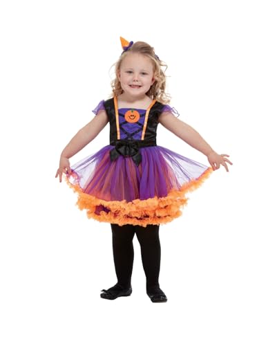 Toddler Pumpkin Witch Costume, Orange von Smiffys