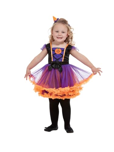 Smiffys Kürbishexenkostüm für Kleinkinder, Orange, mit Kleid & Stirnband Smiffys Kürbishexenkostüm für Kleinkinder, Orange, mit Kleid & Stirnband von Smiffys