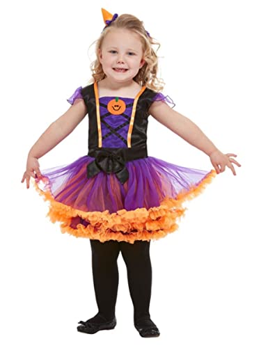 Toddler Pumpkin Witch Costume, Orange von Smiffys