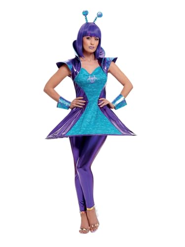 Alien Lady Costume, Multi-Coloured (M) von Smiffys