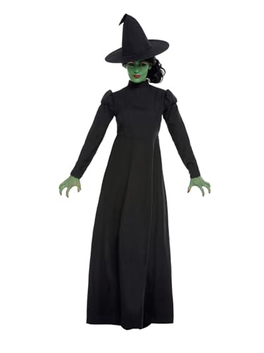 Wicked Witch Costume, Black, with Dress & Hat (XS) von Smiffys