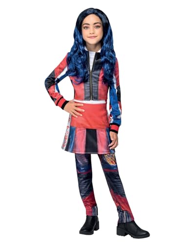 Smiffys Disney Descendants Evie Kostüm, Einteiler, falsche Jacke & Rock von Smiffys