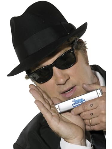 Smiffys Zubehör-Kit Blues Brothers, Hut, Sonnenbrille, Mundharmonika und Krawatte Smiffys Zubehör-Kit Blues Brothers, Hut, Sonnenbrille, Mundharmonika und Krawatte von Smiffys