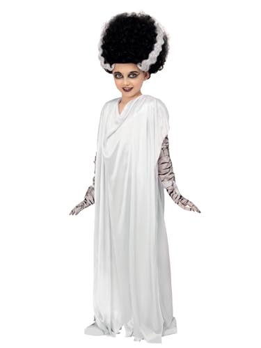 Smiffys Universal Monsters, Braut von Frankenstein-Kostüm, Kleid mit Bandagen & Handschuhen von Smiffys