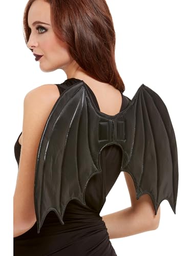 Smiffys Fledermausflügel, Schwarz, 50cm/20 Zoll von Smiffys