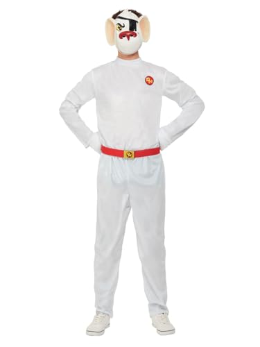 Danger Mouse Adult Costume, All in One, Belt & Latex Mask, (M) von Smiffys