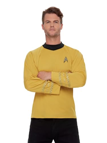 Smiffys Star Trek-Kommandouniform, Raumschiff Enterprise, Gold, Oberteil Smiffys Star Trek-Kommandouniform, Raumschiff Enterprise, Gold, Oberteil von Smiffys