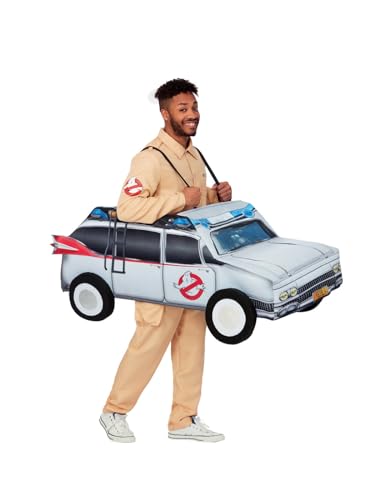Smiffys Ghostbusters fahren im Auto, Auto mit Schultergurten von Smiffys
