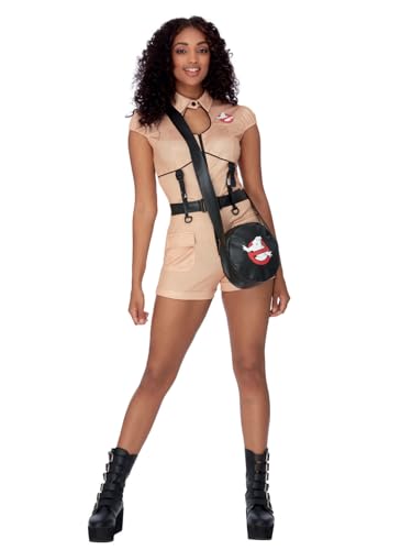 Ghostbusters Hotpant Costume, Playsuit & Bag with Printed Logo (XS) von Smiffys