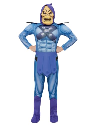 He-Man Skeletor Costume with EVA Chest, Jumpsuit, Belt, Bootcovers & Mask, (L) von Smiffys