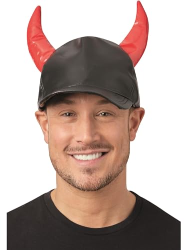 Smiffys Teufel-Kappe, schwarz, mit Hörnern von Smiffys