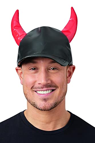 Smiffys Teufel-Kappe, schwarz, mit Hörnern von Smiffys