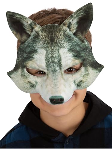 Smiffys 53149 Kids Wolf Maske, Unisex Kinder, Grau, Einheitsgröße Smiffys 53149 Kids Wolf Maske, Unisex Kinder, Grau, Einheitsgröße von Smiffys