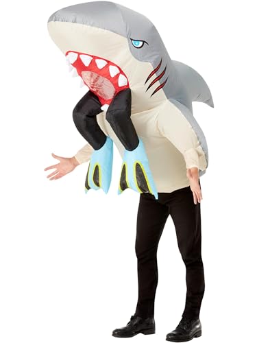 Inflatable Shark & Diver Costume, All In One von Smiffys