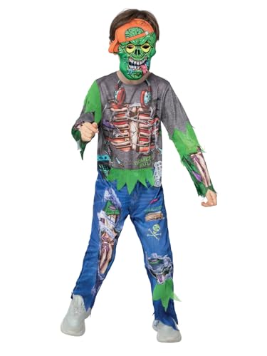 Smiffys Zombiegamer-Kostüm, Einteiler & Maske aus EVA-Schaumstoff Smiffys Zombiegamer-Kostüm, Einteiler & Maske aus EVA-Schaumstoff von Smiffys