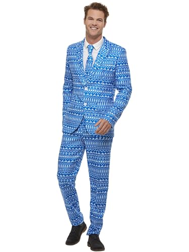 Wrapping Paper Suit, Multi-Coloured (L) von Smiffys