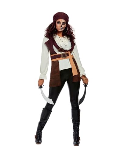 Smiffys Dunkler-Geist-Piratenkostüm, Braun, Oberteil und Hut Smiffys Dunkler-Geist-Piratenkostüm, Braun, Oberteil und Hut von Smiffys