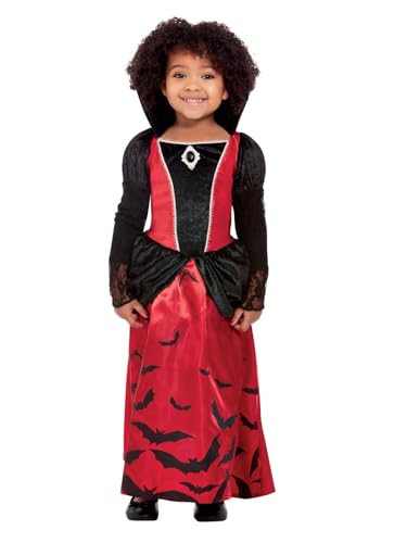 Toddler Vampire Costume, Red & Black, Dress , (T1) von Smiffys