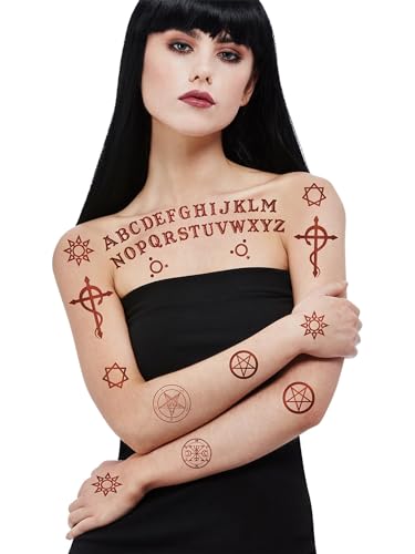 Smiffys Make-Up FX, Satanic Tattoo Transfers von Smiffys