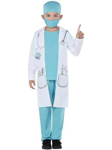 Smiffys Kostüm Doktor, Blau, Mantel, Hut und Gesichtsmaske Smiffys Kostüm Doktor, Blau, Mantel, Hut und Gesichtsmaske von Smiffys
