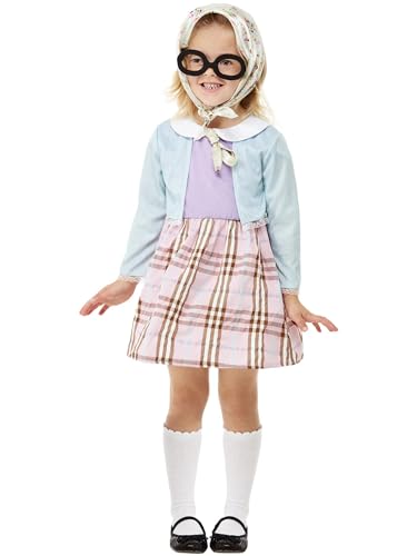 Smiffys Kleinkind-Kostüm Alte Dame, Blau, Kleid, Kopftuch und Brille Smiffys Kleinkind-Kostüm Alte Dame, Blau, Kleid, Kopftuch und Brille von Smiffys