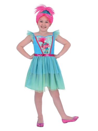Smiffys 81055 Trolls Band Together Mohnblumen-Kostüm für Mädchen, blau und grün, Alter S 4-6 Jahre Smiffys 81055 Trolls Band Together Mohnblumen-Kostüm für Mädchen, blau und grün, Alter S 4-6 Jahre von Smiffys