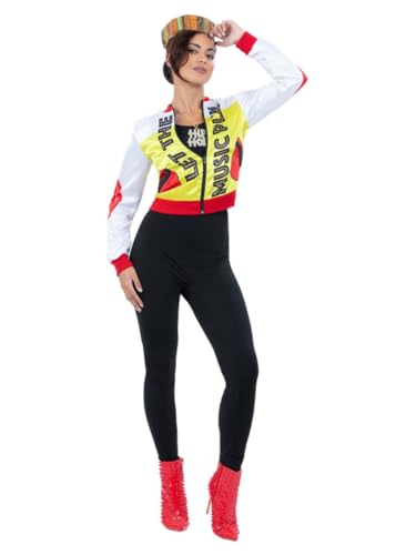 Smiffys 90er Jahre Push it Pop Queen Kostüm mit Hut & Bomberjacke 1990er Jahre Verkleidung 1990er Jahre Dress Up Kostüme Smiffys 90er Jahre Push it Pop Queen Kostüm mit Hut & Bomberjacke 1990er Jahre Verkleidung 1990er Jahre Dress Up Kostüme von Smiffys